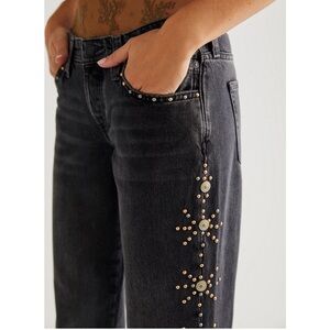 Free People Cooper Studded low rise jeans